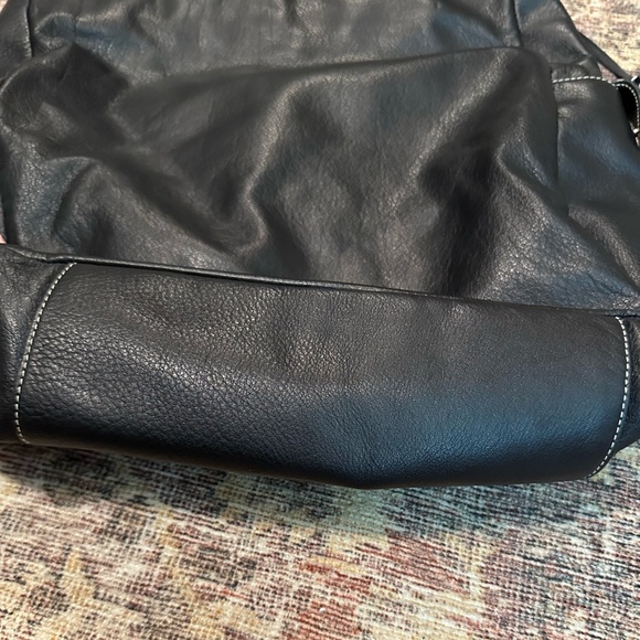 Ralph Lauren Black Extra Large Leather Tote Handbag - Picture 4 of 9